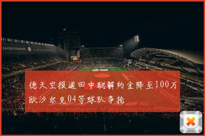 德天空报道田中聪解约金降至100万欧沙尔克04等球队争抢